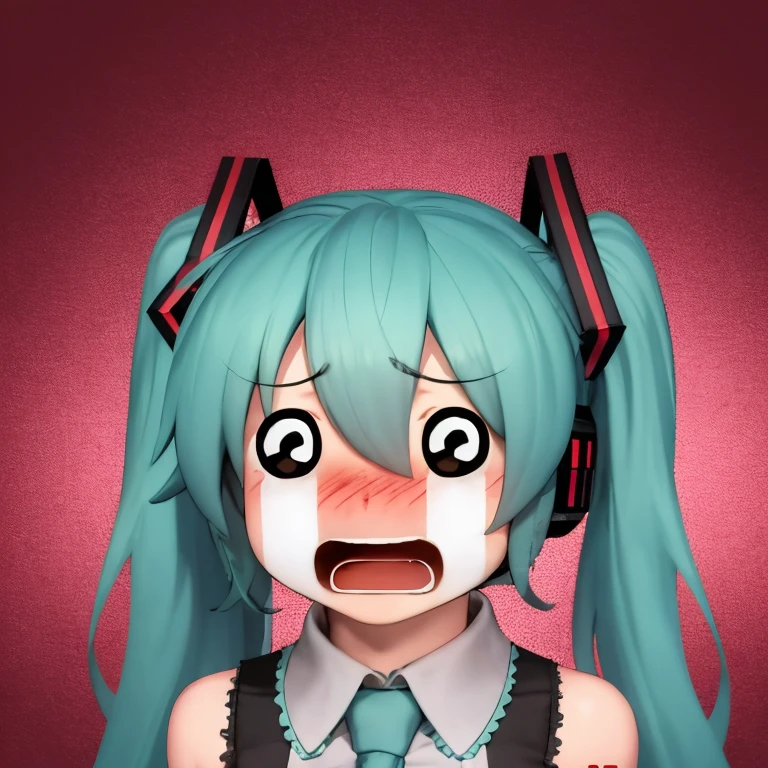 Hatsune Miku spits concrete out of her mouth