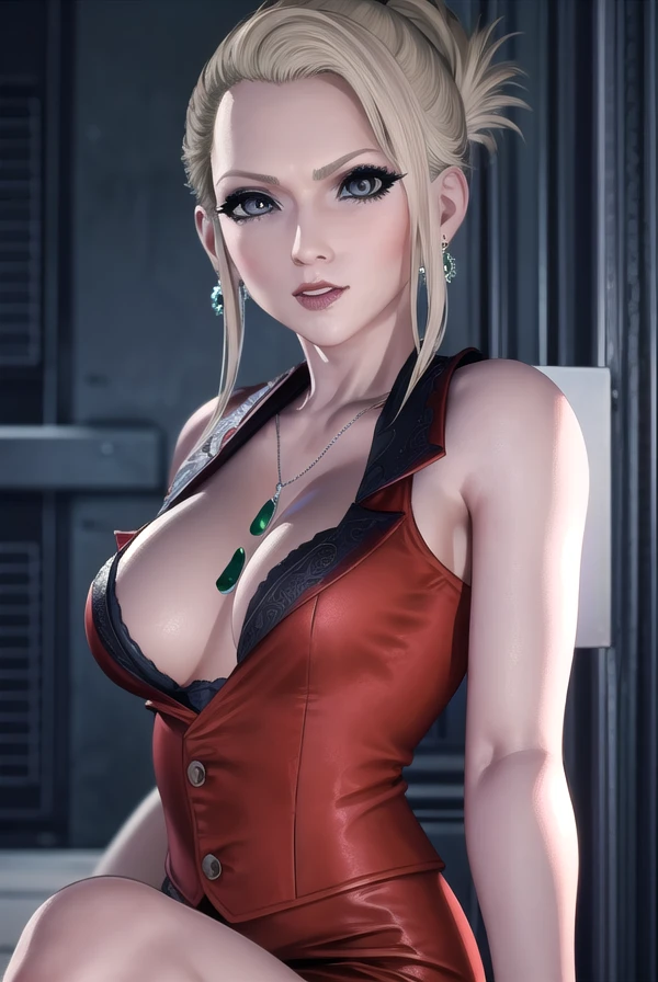 ffscarlet, <lora:ff scarlet-lora-nochekaiser:1>,
scarlet, blonde hair, (grey eyes:1.5), short hair, folded ponytail,
BREAK dress, cleavage, jewelry, earrings, necklace, nail polish, bracelet, red dress, ring, bare shoulders, collarbone,
BREAK indoors,
BREAK looking at viewer, dynamic pose,
BREAK <lyco:GoodHands-beta2:1>, (masterpiece:1.2), best quality, high resolution, unity 8k wallpaper, (illustration:0.8), (beautiful detailed eyes:1.6), extremely detailed face, perfect lighting, extremely detailed CG, (perfect hands, perfect anatomy),
