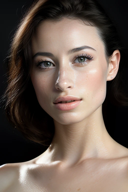 (CR-ValorieCurry_v11-JernauGurgeh:0.9), full color portrait of woman, (oiled shiny skin:1.0), (closeup:1.1), (dutch angle, tilted angle:1.1), (model pose:1.1),
masterpiece, best quality, sharp focus, 8k highres, ultra-detailed, rim light, (grey background:1.0),