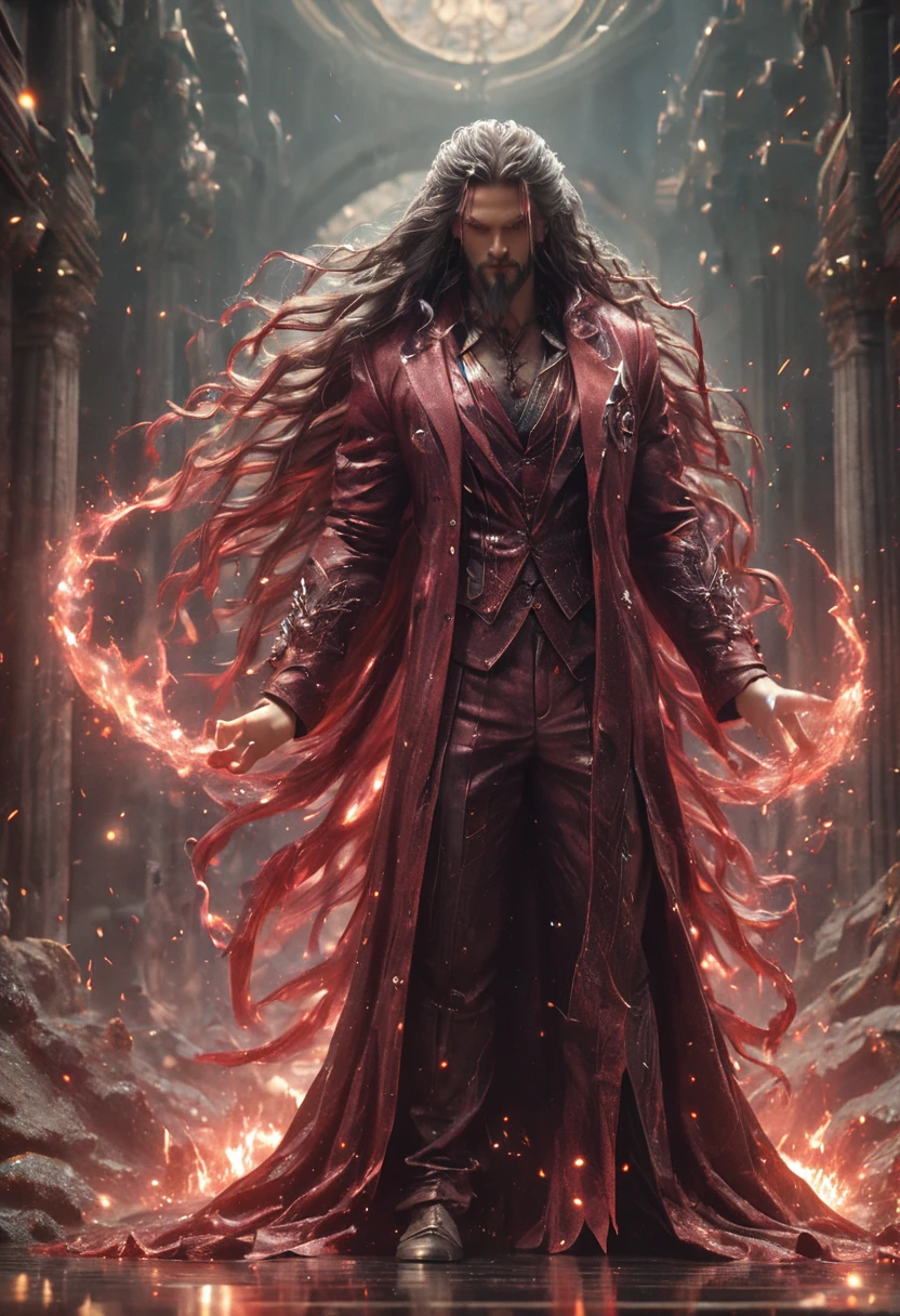 (((masterpiece))) , (((best quality))) , anime style, 2d, well-built charming 1girl, solo, lovely 1girl, ObsidianScarlet, (((masterpiece))) , (((best quality))) , anime style, 2d, 62 year old High-Tech (1girl, solo, Jason Momoa, vampire:1.2) , she is Stunning, she is Sitting at a Plitvice Lakes National Park, she is dressed in a Arcane Plating made of scarlet that was inspired by Sega, It is Good and Mysterious, Pointing at you, Mauve hair, key visual, she has Shaved sides hair, key visual,