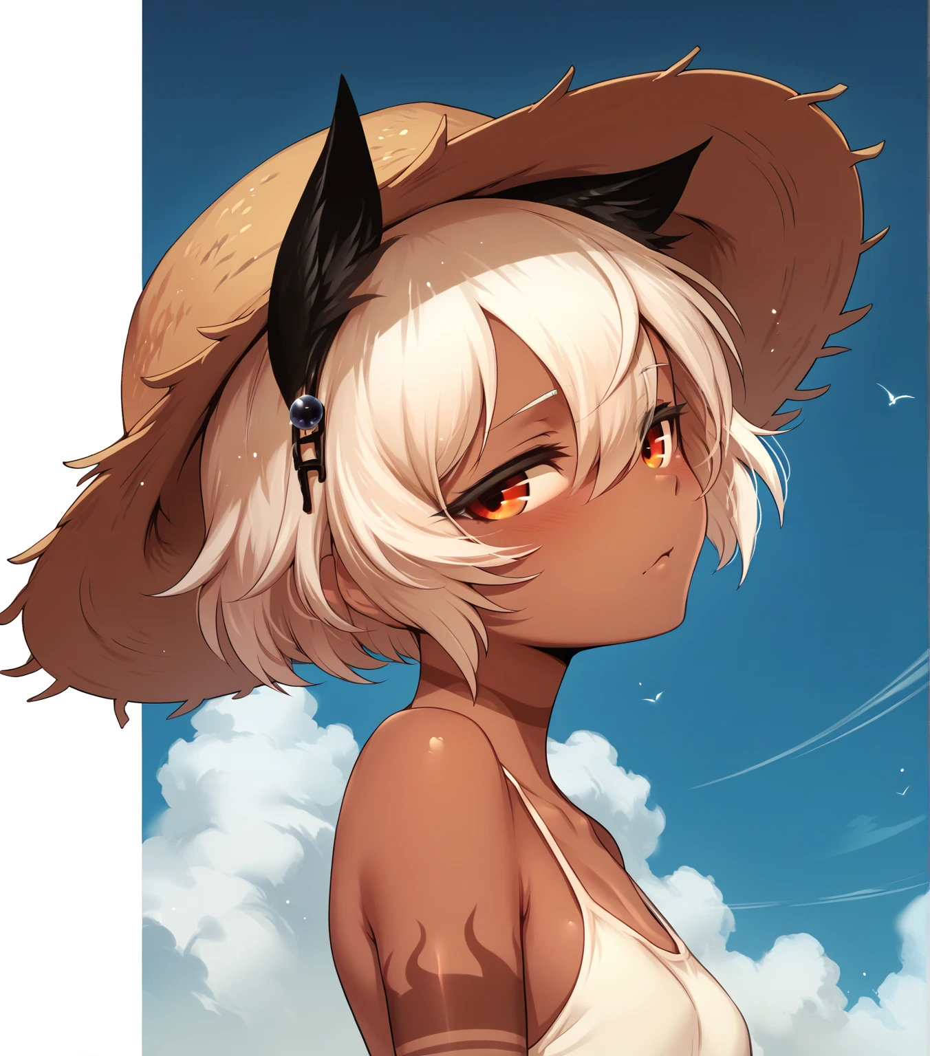 (masterpiece, best quality:1.2), <lora:StrengthMda-000009:0.9>, strengthmda, cowboy hat,