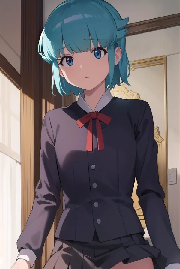 momokanishizawa, <lora:momoka nishizawa movie-lora-nochekaiser:1>,
momoka nishizawa, short hair, bangs, blue hair, blue eyes,
BREAK skirt, thighhighs, long sleeves, bow, black thighhighs, bowtie, black skirt, vest, zettai ryouiki,
BREAK outdoors,
BREAK looking at viewer, dynamic pose,
BREAK <lyco:GoodHands-beta2:1>, (masterpiece:1.2), best quality, high resolution, unity 8k wallpaper, (illustration:0.8), (beautiful detailed eyes:1.6), extremely detailed face, perfect lighting, extremely detailed CG, (perfect hands, perfect anatomy),
