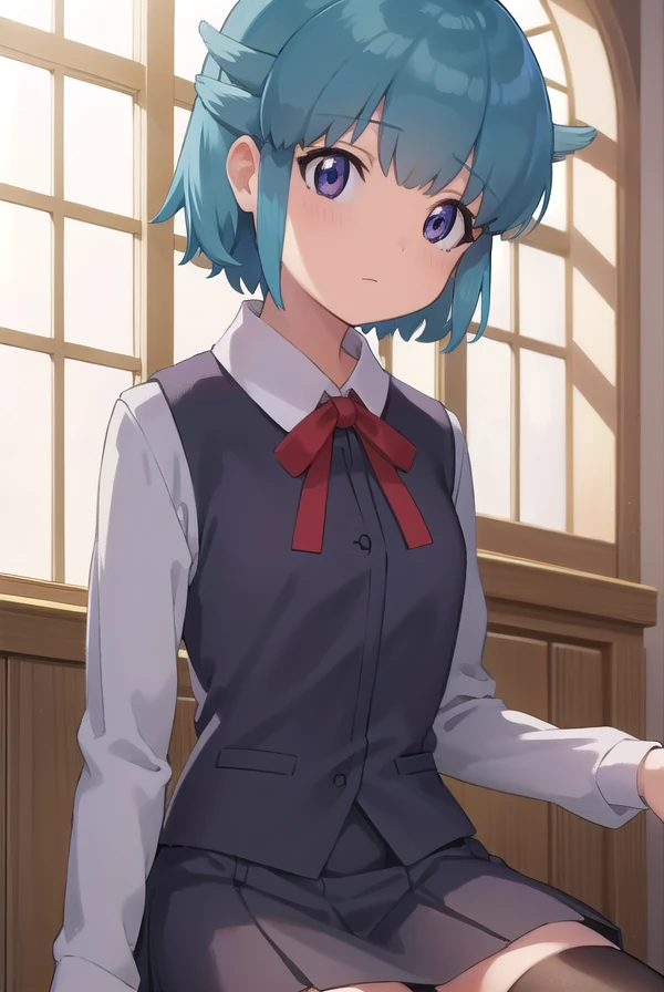 momokanishizawa, <lora:momoka nishizawa movie-lora-nochekaiser:1>,
momoka nishizawa, short hair, bangs, blue hair, blue eyes,
BREAK skirt, thighhighs, long sleeves, bow, black thighhighs, bowtie, black skirt, vest, zettai ryouiki,
BREAK outdoors,
BREAK looking at viewer, dynamic pose,
BREAK <lyco:GoodHands-beta2:1>, (masterpiece:1.2), best quality, high resolution, unity 8k wallpaper, (illustration:0.8), (beautiful detailed eyes:1.6), extremely detailed face, perfect lighting, extremely detailed CG, (perfect hands, perfect anatomy),