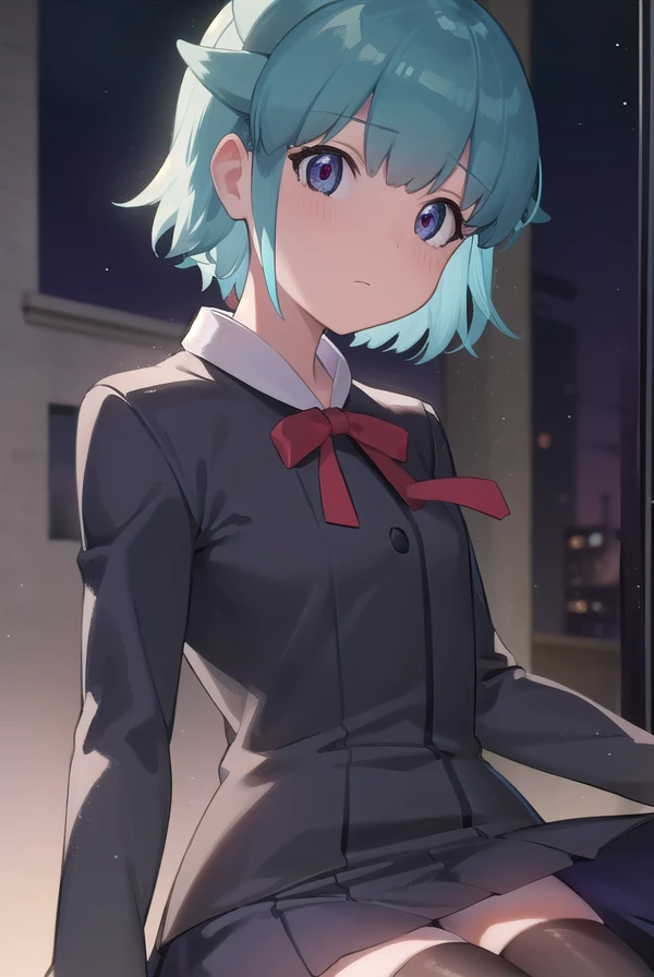 momokanishizawa, <lora:momoka nishizawa movie-lora-nochekaiser:1>,
momoka nishizawa, short hair, bangs, blue hair, blue eyes,
BREAK skirt, thighhighs, long sleeves, bow, black thighhighs, bowtie, black skirt, vest, zettai ryouiki,
BREAK outdoors,
BREAK looking at viewer, dynamic pose,
BREAK <lyco:GoodHands-beta2:1>, (masterpiece:1.2), best quality, high resolution, unity 8k wallpaper, (illustration:0.8), (beautiful detailed eyes:1.6), extremely detailed face, perfect lighting, extremely detailed CG, (perfect hands, perfect anatomy),
