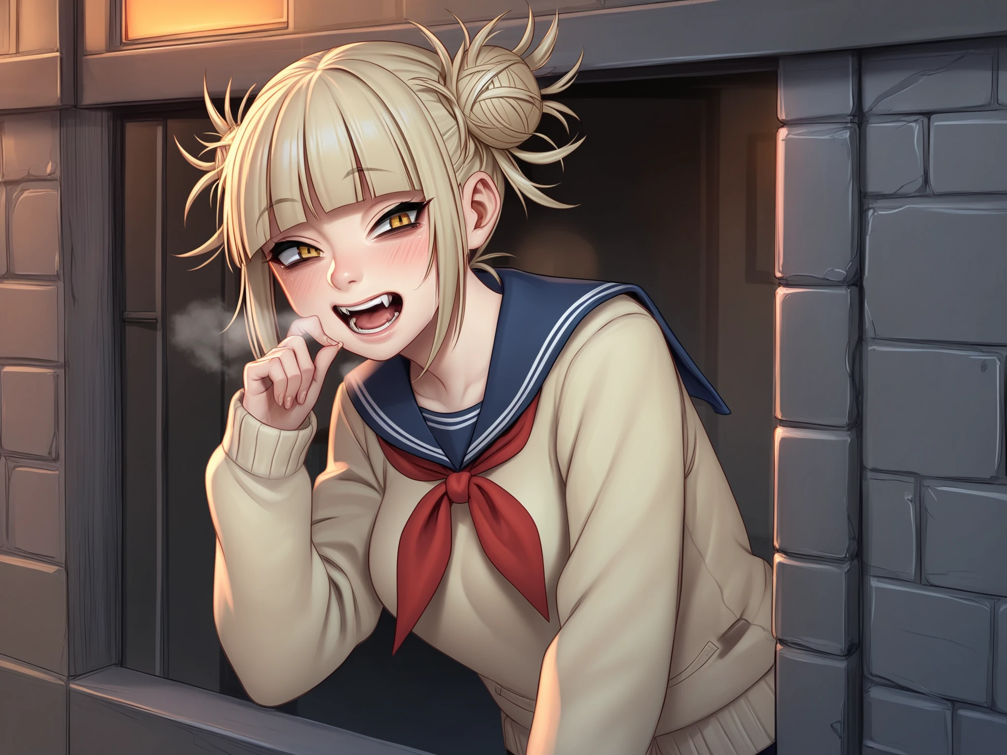 score_9,score_8_up,score_7_up,score_6_up,score_5_up,score_4_up,source digital BREAK hole,himiko toga, city hole, white hair, ,medium breasts,  open mouth, breath, by masami_chie,glowing  <lora:sdxlpony_hole-000007:1:lbw=0,0,0,0,0,0,0,0,0,1,0,0,0,0,0.3,0,0,0,0,0,0,0,0,0,0,0>