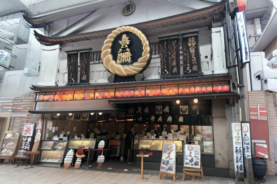 masterpiece, best quality,
kiyasusouhonpo, storefront, scenery, shop, lantern, architecture, paper lantern, sign, east asian architecture, building, rope, food, chinese text, day, sky, outdoors, real world location
 <lora:kiyasusouhonpo_SD15_V1:1>