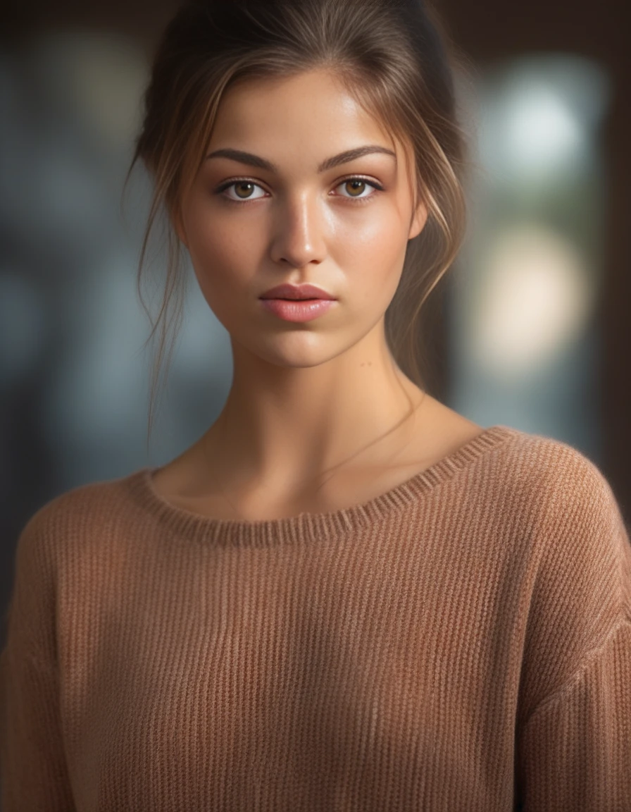 LiliSimmons,<lora:LiliSimmonsSDXL:1>,masterpiece,beautiful,extremely detailed,(ultra high res),(8k UHD best quality), (realistic, photo-realistic:1.37), depth_of,field, blurry_background, photo_inset,Dramatic lighting,reference_inset,photo_background,brown_eyes,photorealistic,looking_at_viewer,1girl,shiny skin,detailed skin,(((sweater)))