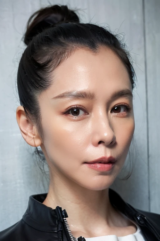 Best quality,masterpiece,ultra high res,(photorealistic:1.2),1girl,deep shadow,low key,(photorealistic:1.2),slim body,taiwan street alley,dynamic pose,face closeup,upper_body,japanese_clothes,<lora:vivian_hsu:0.9>,