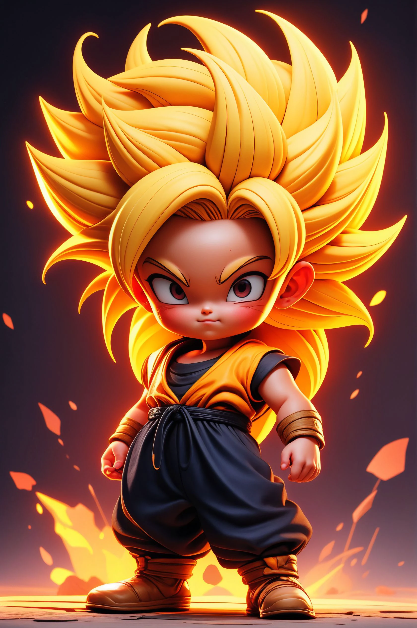 masterpiece. High quality,highest detailed,glowing,<lora:Saiyan:0.8>,Saiyan,aura,long hair,child,childofa,blonde hair,