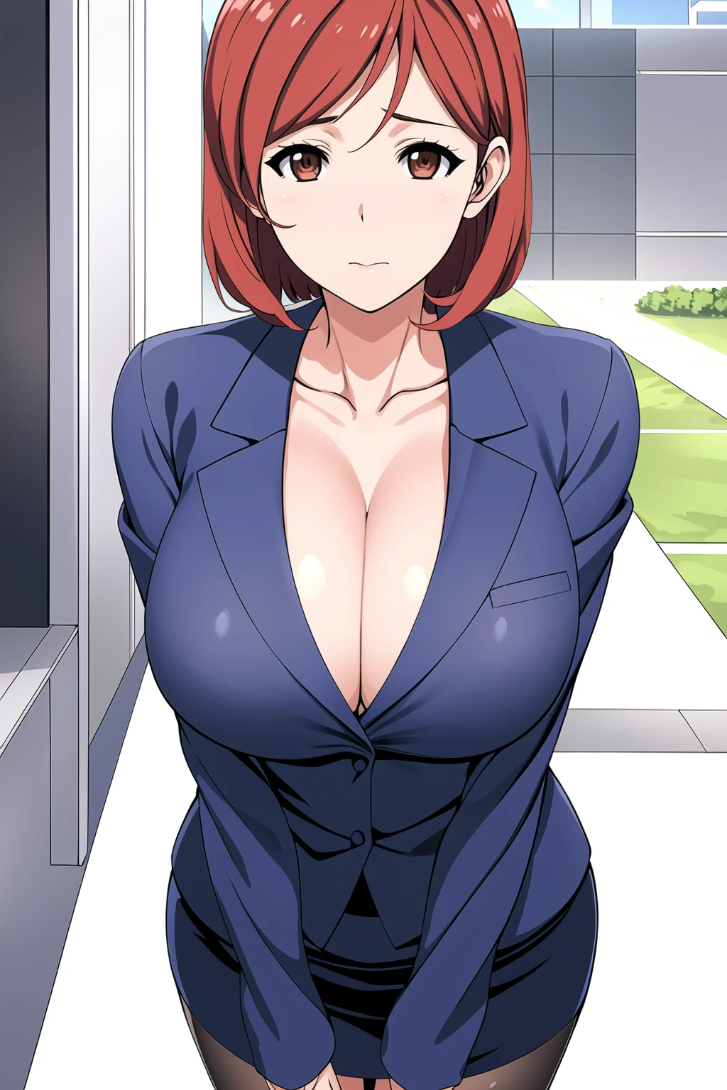 (perfect body),highest quality,16k、(((NSFW)))、、Mating Press、Anime Screen Capture、adult w○ man、Wet、((blush)),(:o)、((Are crying))、Ahega○、(((surprise)))、embarrassing, (((black hair、short hair、glasses、red eyes))),(Sweat),((big ass))、Sui○ren's nipples、(((((huge breasts)))))、(((thick thighs)))、((hand on chest))、Company aisleultiple men
