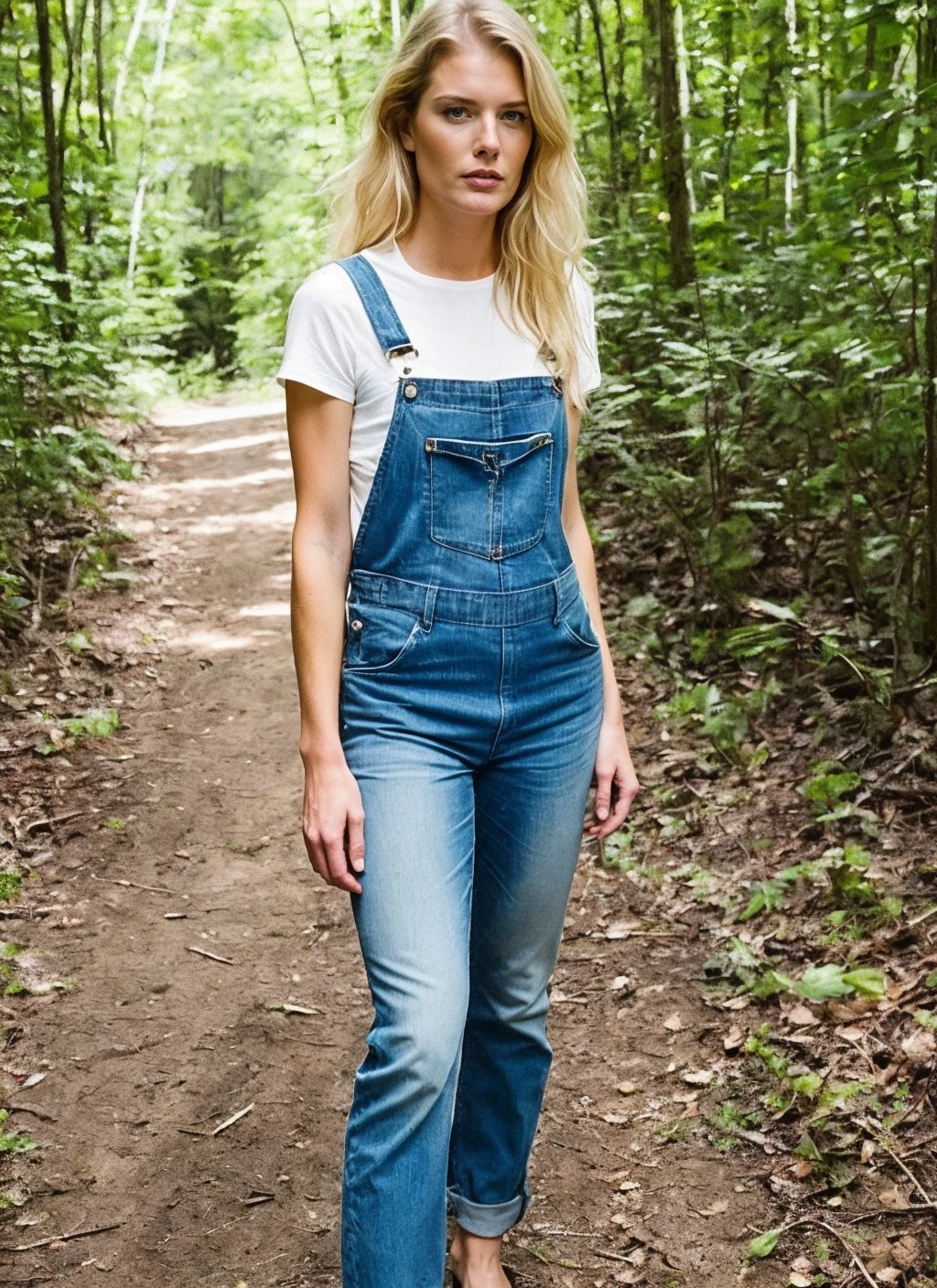 photo of sks woman, natural lighting, by David LaChapelle, Overalls  <lora:locon_sydneyhoffman_v1_from_v1_64_32:1>