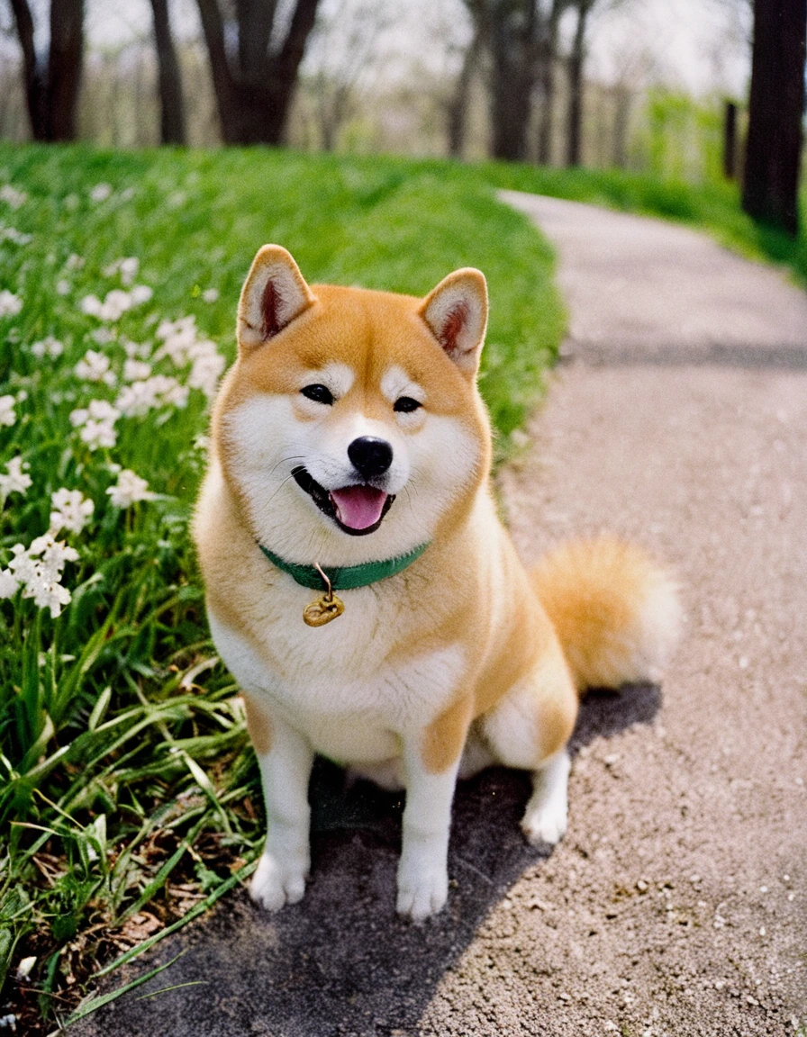 Begging Shiba Inu：A facial expression that indicates a desire for food or snacks。