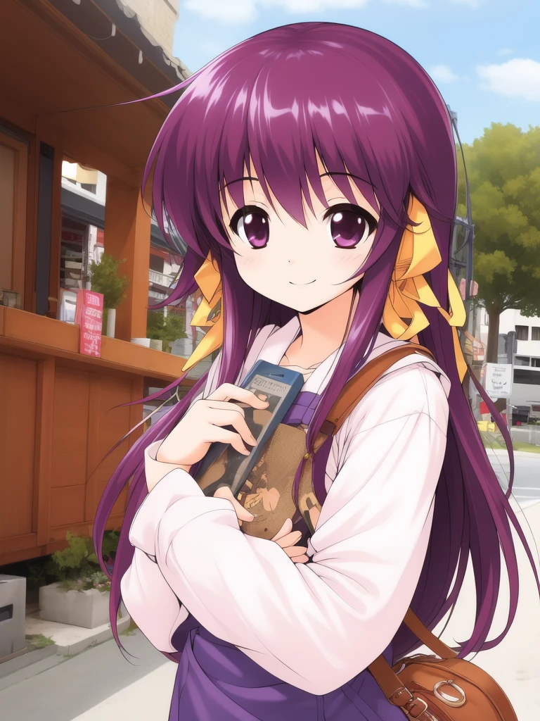 <lora:HeartfulCafe:0.8>, kousaka_chika, 1girl, solo, ribbon, bag, smile,
masterpiece, high quality, very_high_resolution, large_filesize, full color,
