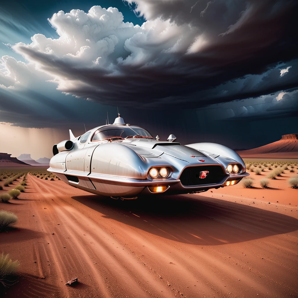 cinematic realism film scene still of a (cloudy sky, night,:1.5) silver chrome (hovercar), half human half robot face, style.sportscar, latex, ceiling, dust, non-humanoid robot, looking to the side, mars desert, robot joints, biker clothes, dark background, fisheye, grass, cowboy shot, monitor, orange eyes, flying, no wheels . 35mm f1.8 Macro, chiaroscuro, shallow depth of field, vignette, Mise-en-scene, detailed, cinemascope, moody, epic, key visual, beefy, simple background, by, form, cold blue red orange blue theme,
<lora:TechMaker_v1-e6:1>