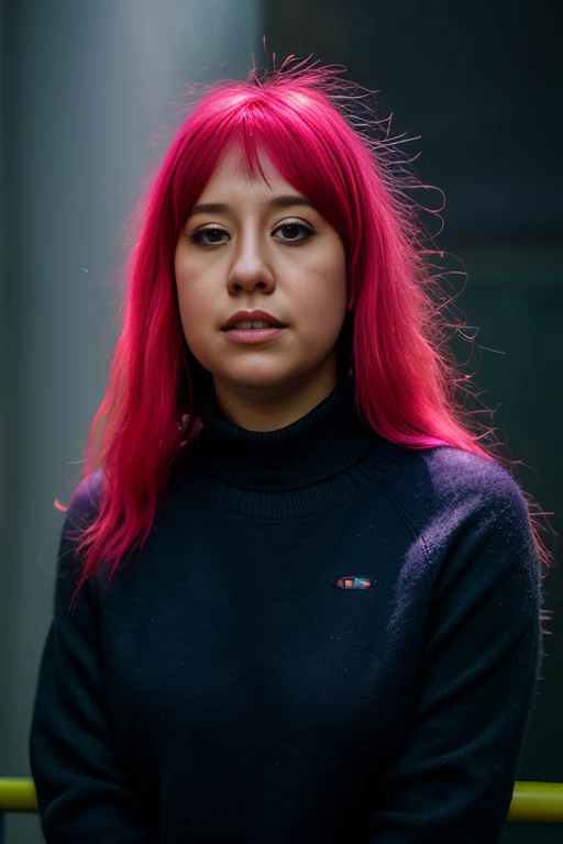 Prox7P4ige, <lora:Prox7P4ige:1>, full color portrait of a 25yo wearing a thick wool sweater, <lora:epi_noiseoffset2:1>, neon lights, god rays, epic character composition,by ilya kuvshinov, alessio albi, nina masic,sharp focus, subsurface scattering, f2, 35mm, film grain