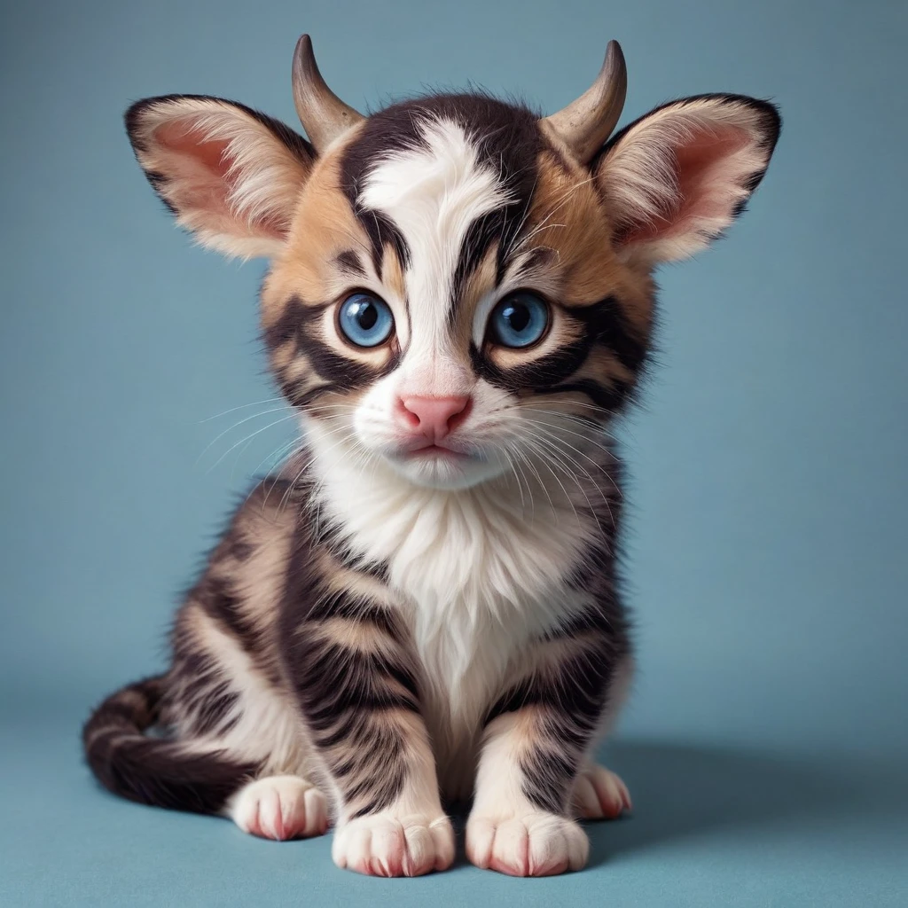 <lora:Bovine_DNA_XL:0.9>, bovinedna ,kitten