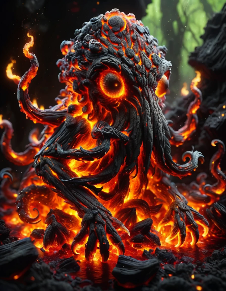 Fire slime scary looking