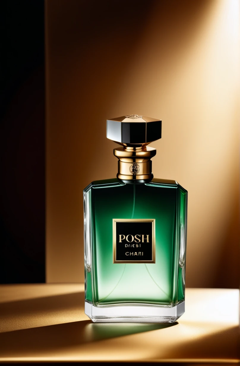 ((( chiaroscuro, dark dim scene of  [POSH] logo on pefume bottle, crazy ad,  glamour,  creative dreaming.  <lora:Glamour:1>, glamour-style, luxury, absurdres, detailed, macro details, 8k, hyper realistic, texture surface details, color photo, atmospheric, light and shadow, crepuscular, slight athmospheric mist))) !