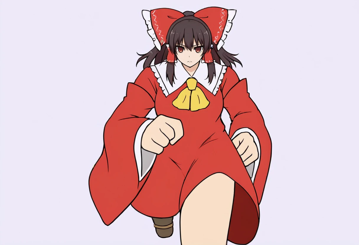 source_anime,
1girl,running ganger (meme),meme,running, white background, expressionless, looking at viewer, hakurei reimu,
<lora:running-ganger:0.9>