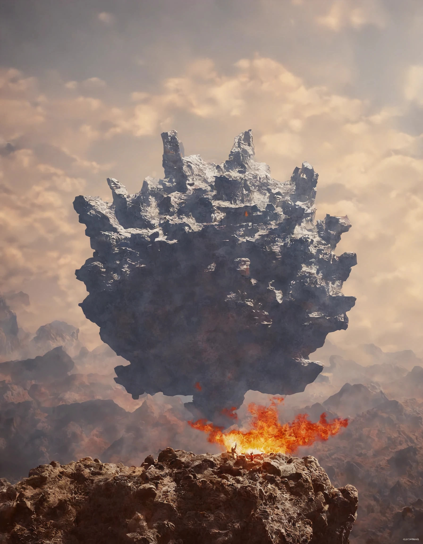 score_9, score_8_up, score_7_up, score_6_up, score_5_up, score_4_up, 3d render of Lucifer in a 3d movie, Pixar, high quality, extremely detailed, soft colors, 8k, beautiful, adorable, palworld, pokemon creature, on a mountain, flames, underworld, outdoors, hellscape, source_pony , source_cartoon , source_morse_dredd_violence , realistic, violent, movie poster, DuskMovieXL