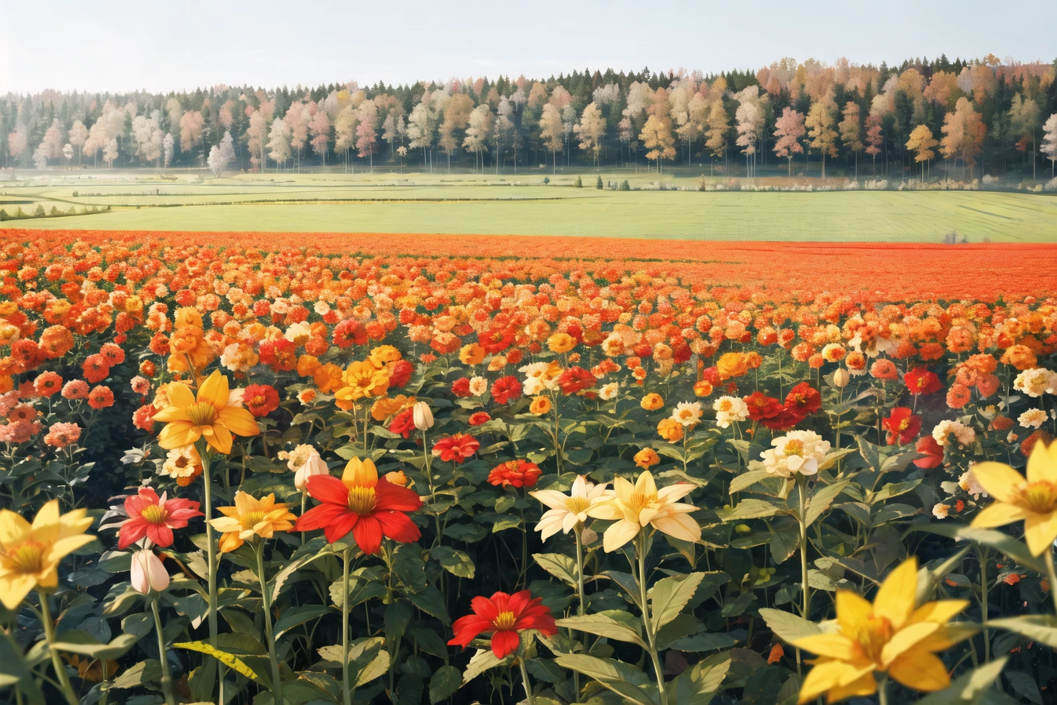 <lora:flofield:0.6>, flower field, no humans