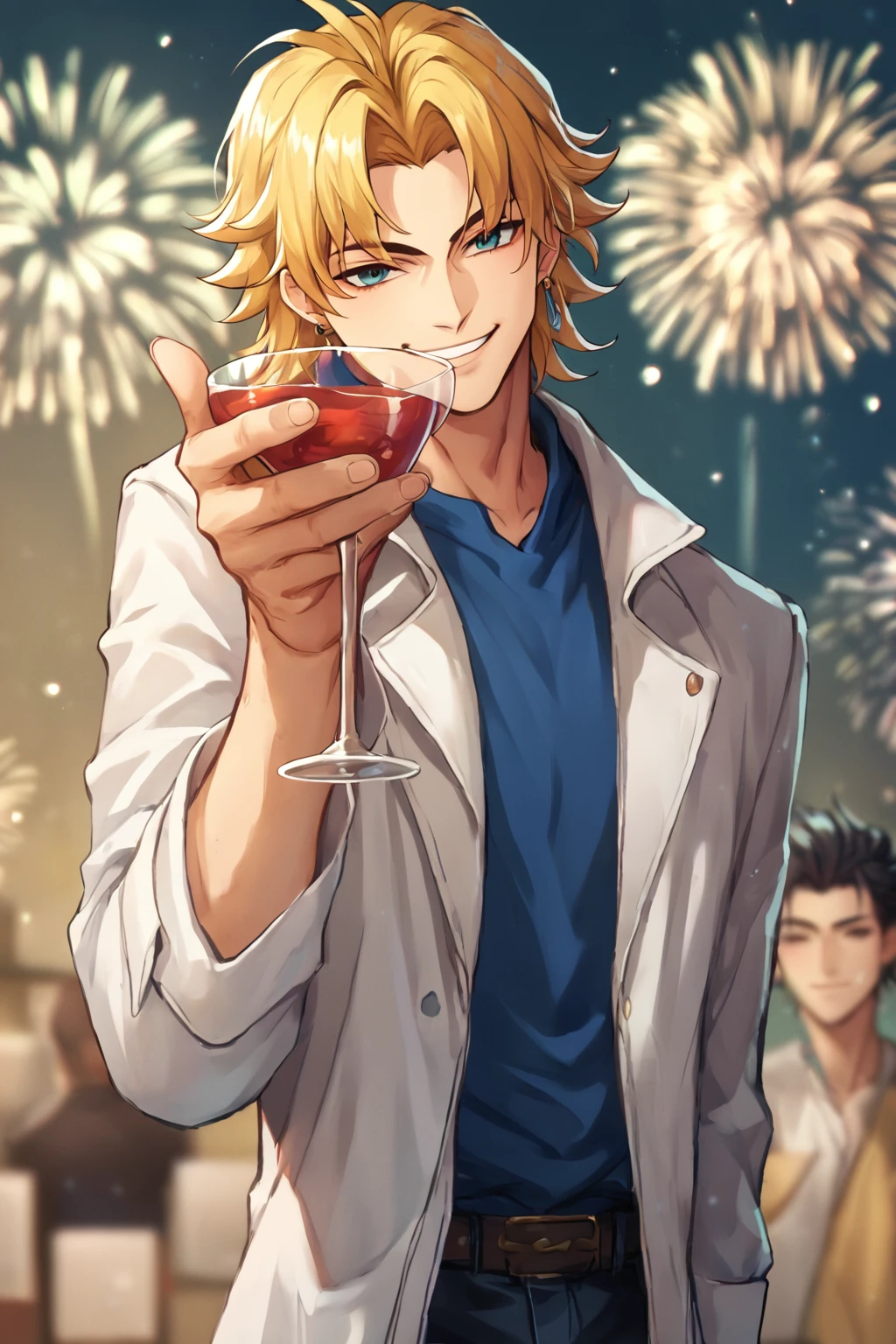 score_8_up, score_7_up, score_6_up, 1boy, (dio brando:1.2), smile holding cup fireworks
<lora:holding_cup_toasting_xlpony:1>