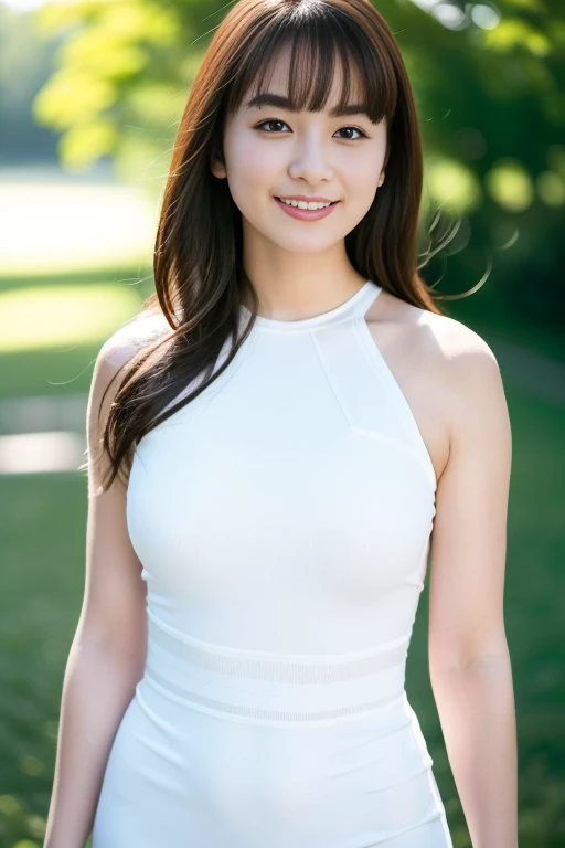 1girl,(RAW photo, best quality), (realistic, photo-realistic:1.4), masterpiece, an extremely delicate and beautiful, extremely detailed, 2k wallpaper, Amazing, finely detail, extremely detailed CG unity 8k wallpaper, ultra-detailed, highres, soft light, beautiful detailed girl, extremely detailed eyes and face, beautiful detailed nose, beautiful detailed eyes,cinematic lighting,perfect anatomy,slender body,
wearing a white halter neck dress,white skirt(bokeh)
at a flower park,sakura flowers,flower garden,smiling
<lora:tairayuna_lora:0.8>(hair with bangs)