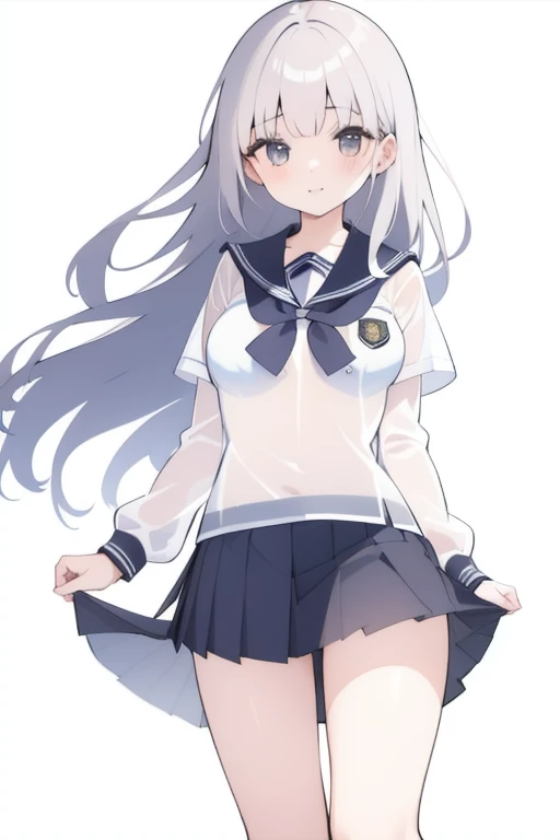 1girl,((see-through)),(school uniform),ink landscape,<lora:lbc_see-t school_uniform_240311:1>,
