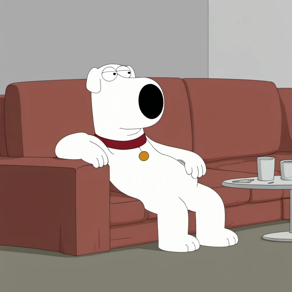 a brian griffin relaxing on a couch <lora:Brian1024:0.8>