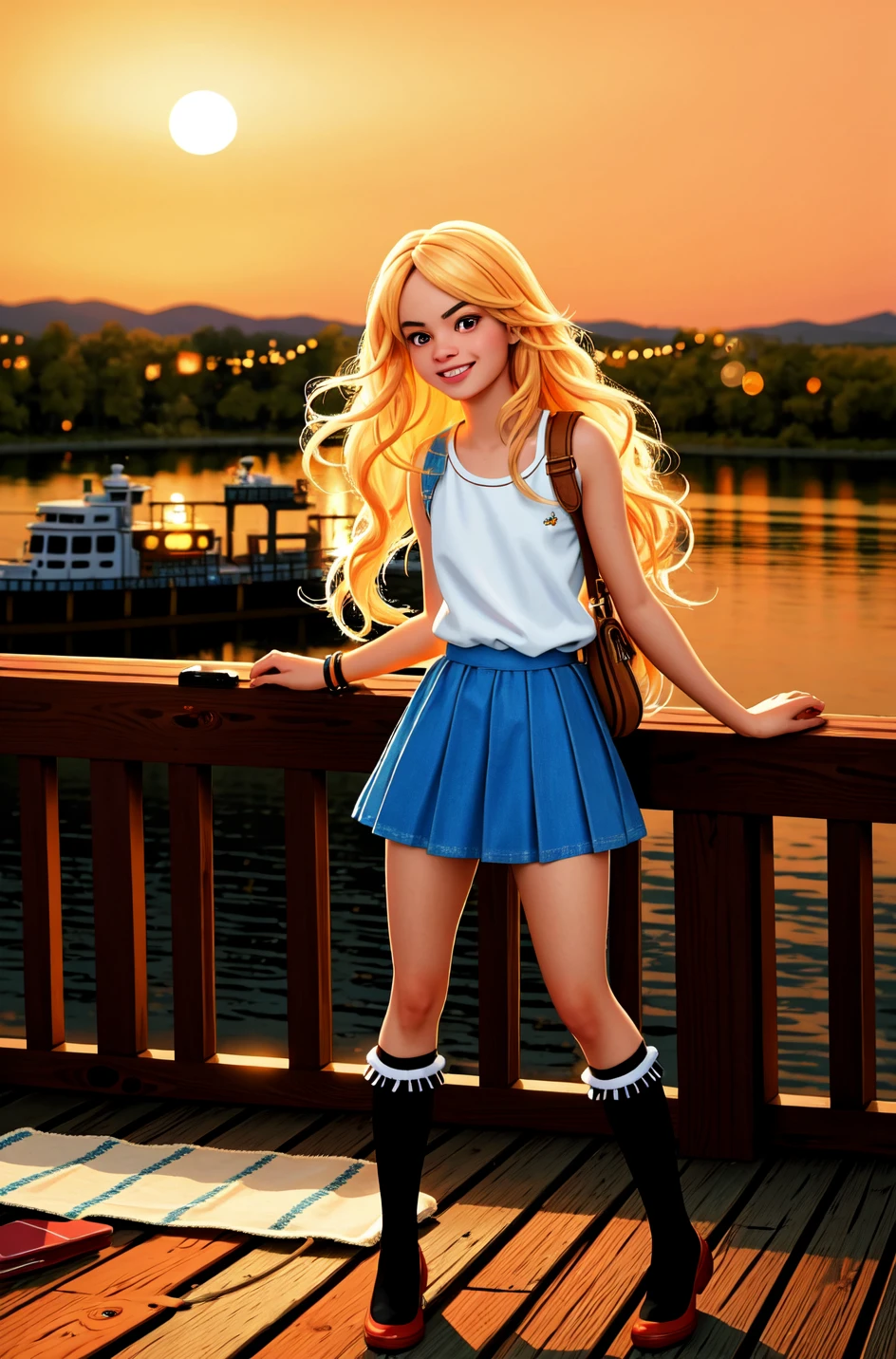 tv_Elsa_Jean_PS_V16, , haughty expression, wearing a pirate costume, on the deck of a pirate ship, in the golden hour, fire, smoke, debris, full body shot,, (((epic-Ultra-HD-details, epic-Ultra-HD-highlights, upscaled-resolution, optimal))) , PA7_Photo