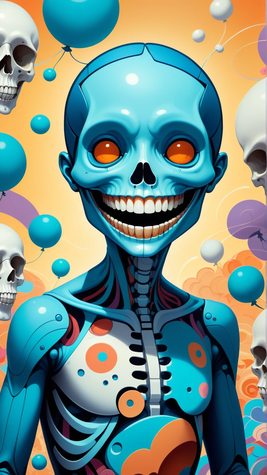 <lora:AbstractPatternStyleXL:1>AbstractPatternStyle an undead human smiling cute, tristan eaton, victo ngai, artgerm, rhads, ross draws, (Masterpiece:1.3) (best quality:1.2) (high quality:1.1)