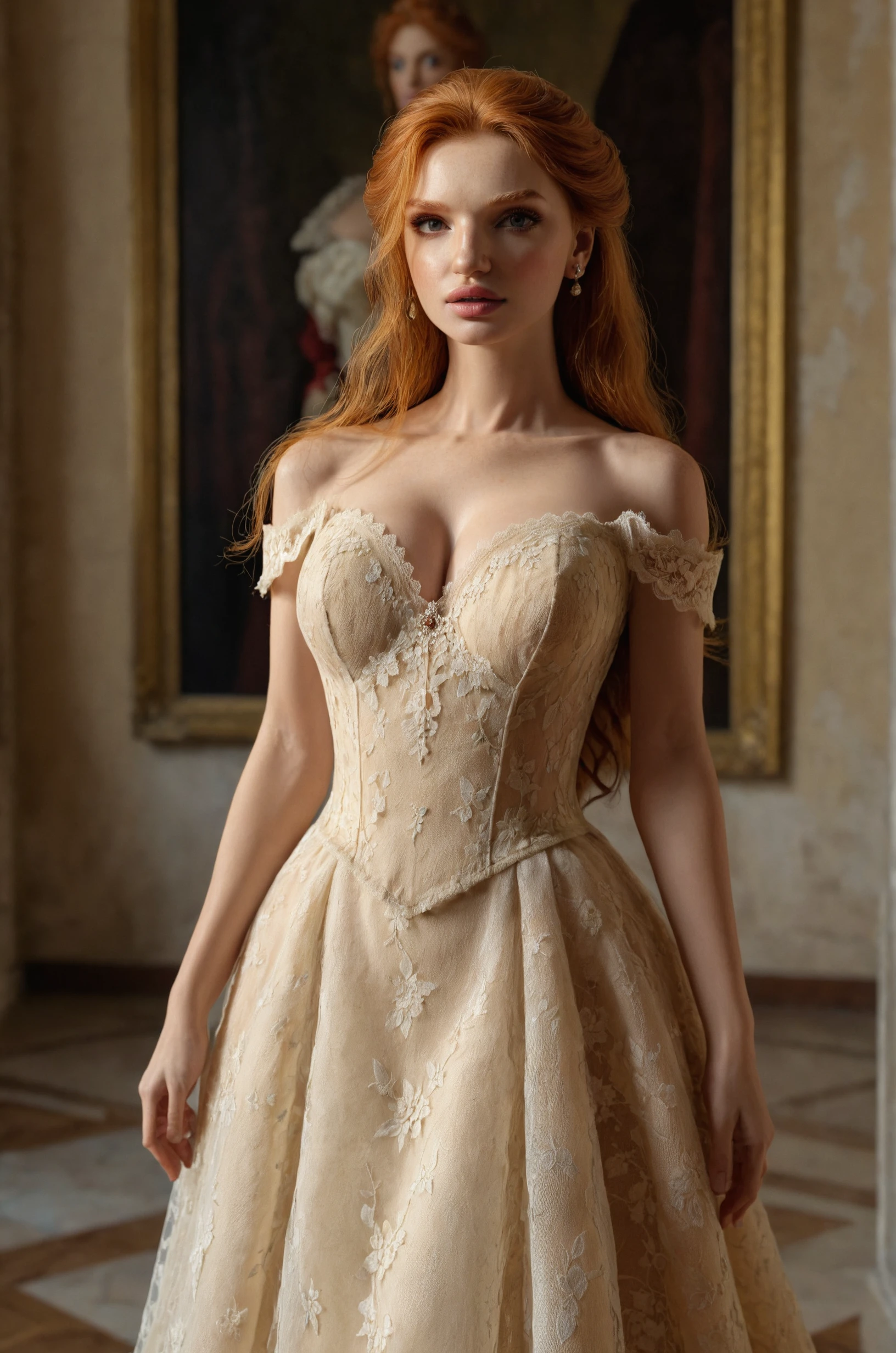 portrait of al1n3st3renk0, realistic, 8k, masterpiece,long pizzo dress <lora:alinaXL_v1:1>