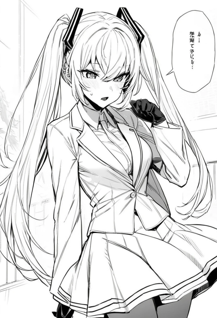 a drawing of a woman with glasses and a tie holding a knife, bold lineart, looking like annie leonhart, thick lineart, clean lineart, perfect lineart, clean anime outlines, thick black lineart, simple lineart, intense line art, extremely fine ink lineart, sharp lineart, annie leonhart, thick outlines, variable lineart