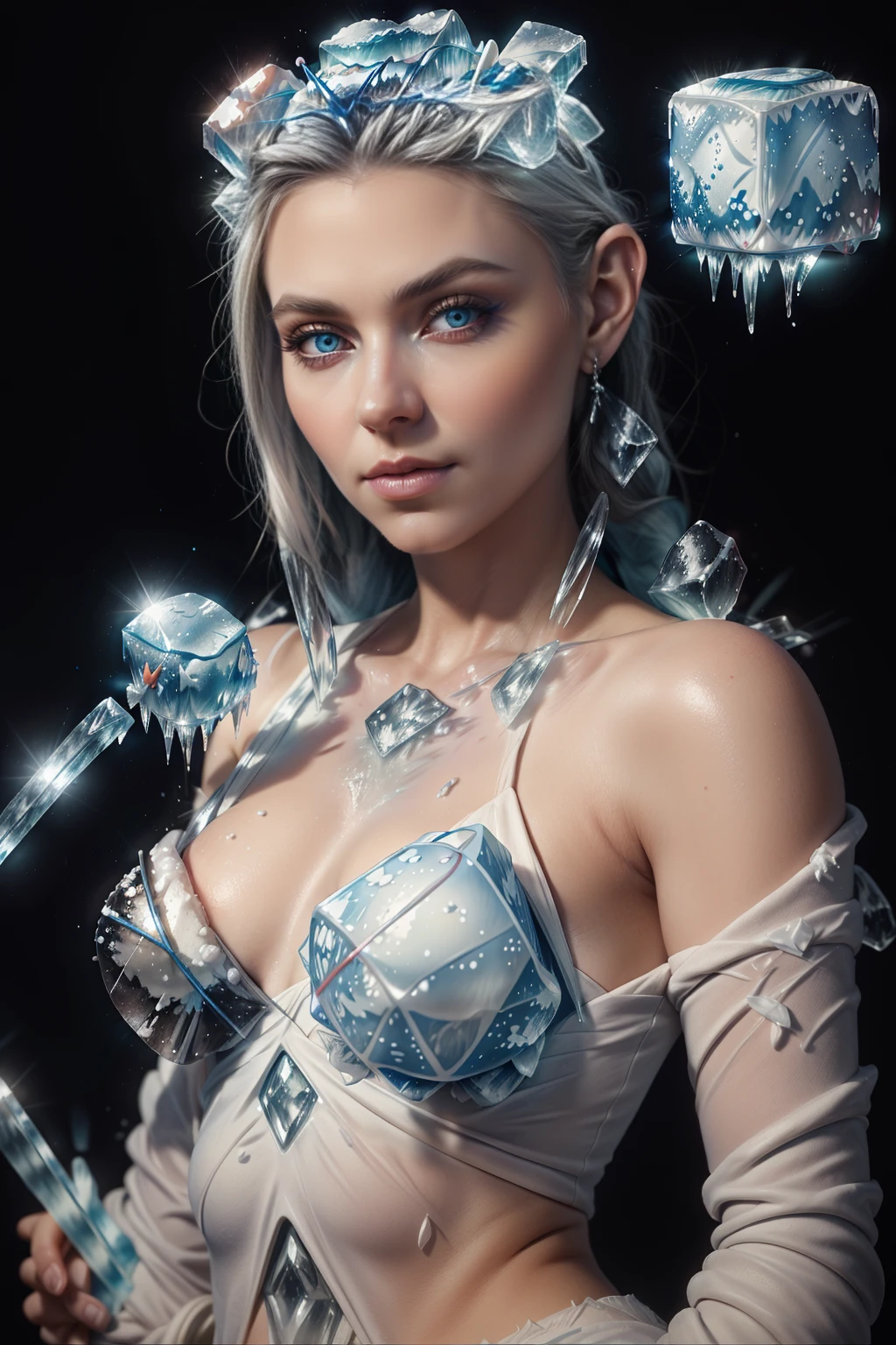 <lora:IcecubeWorld:1>(IcecubeWorld:1.4) (Best quality, 4k, High-resolution, Masterpiece:1.2), Ultra-detailed, Realistic, Radiant lighting, Epoch Elves, Portraits, Fantastical colors, Fine art, Ethereal beings, Dreamlike, Whimsical creatures, Detailed facial features, Glowing eyes, Elven beauties, Ethereal glow, Mythical creatures, Harmonious composition, Dazzling colors, Stunning visual effects, Otherworldly appearance, Mesmerizing artistry,