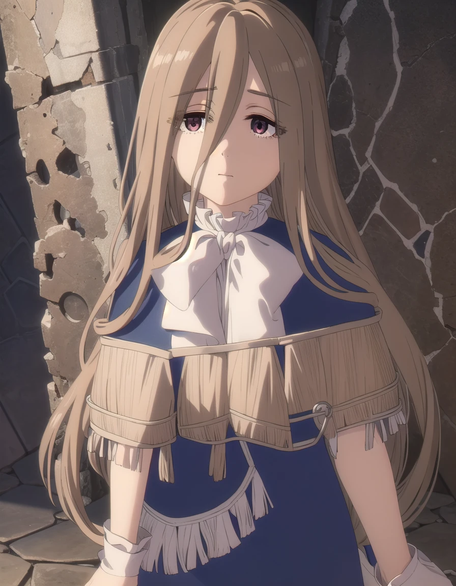 magesense, <lora:mage sense s1-lora-nochekaiser:1>,
sense, long hair, brown hair, hair between eyes, (brown eyes:1.5), very long hair, ahoge,
BREAK bow, bowtie, white bow, capelet, blue capelet, frills, wide sleeves,
BREAK outdoors,
BREAK looking at viewer, (cowboy shot:1.5),
BREAK <lyco:GoodHands-beta2:1>, (masterpiece:1.2), best quality, high resolution, unity 8k wallpaper, (illustration:0.8), (beautiful detailed eyes:1.6), extremely detailed face, perfect lighting, extremely detailed CG, (perfect hands, perfect anatomy),