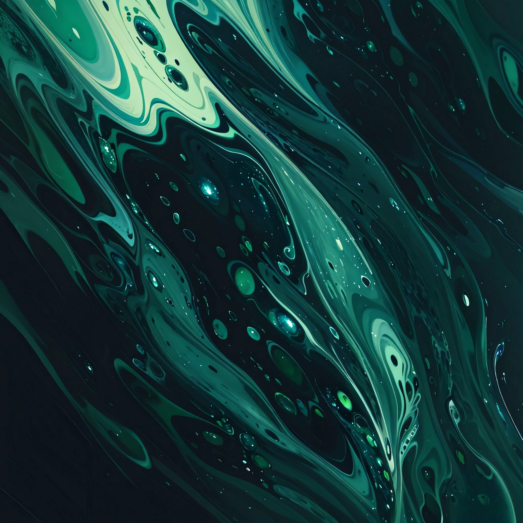 (masterpiece, top quality, best quality, official art, beautiful and aesthetic:1.2), acrylicpourpainting, black, green, cyan <lora:AcrylicPourPainting:1.0>