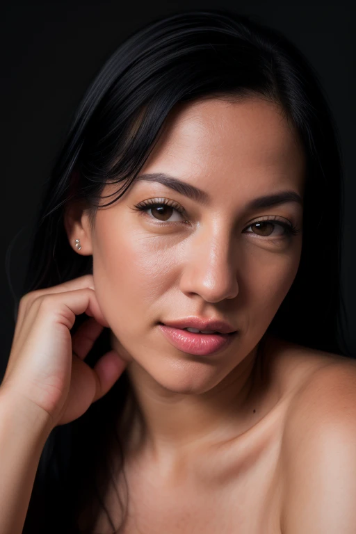 DEN_hannaorio_SG,
(headshot:1.2) portrait on a (plain background:1.2), (headshot:1.2), (face focus:1.1), lighting from the left, (shadows:1.2), (left side lighting:1.2), (side light:1.3), (half lit face:1.1), (strong shadows:1.2),
bokeh, f1.4, 40mm, photorealistic, raw, 8k, textured skin, skin pores, intricate details <lora:epi_noiseoffset2:1>, epiCRealism