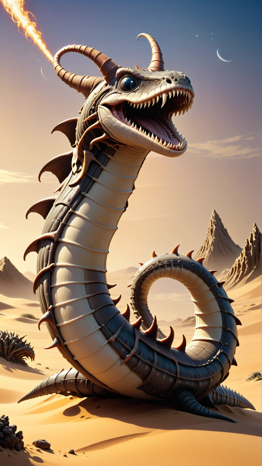 <lora:HornyfierXL:1>Hornyfier sandworm, (Masterpiece:1.3) (best quality:1.2) (high quality:1.1)