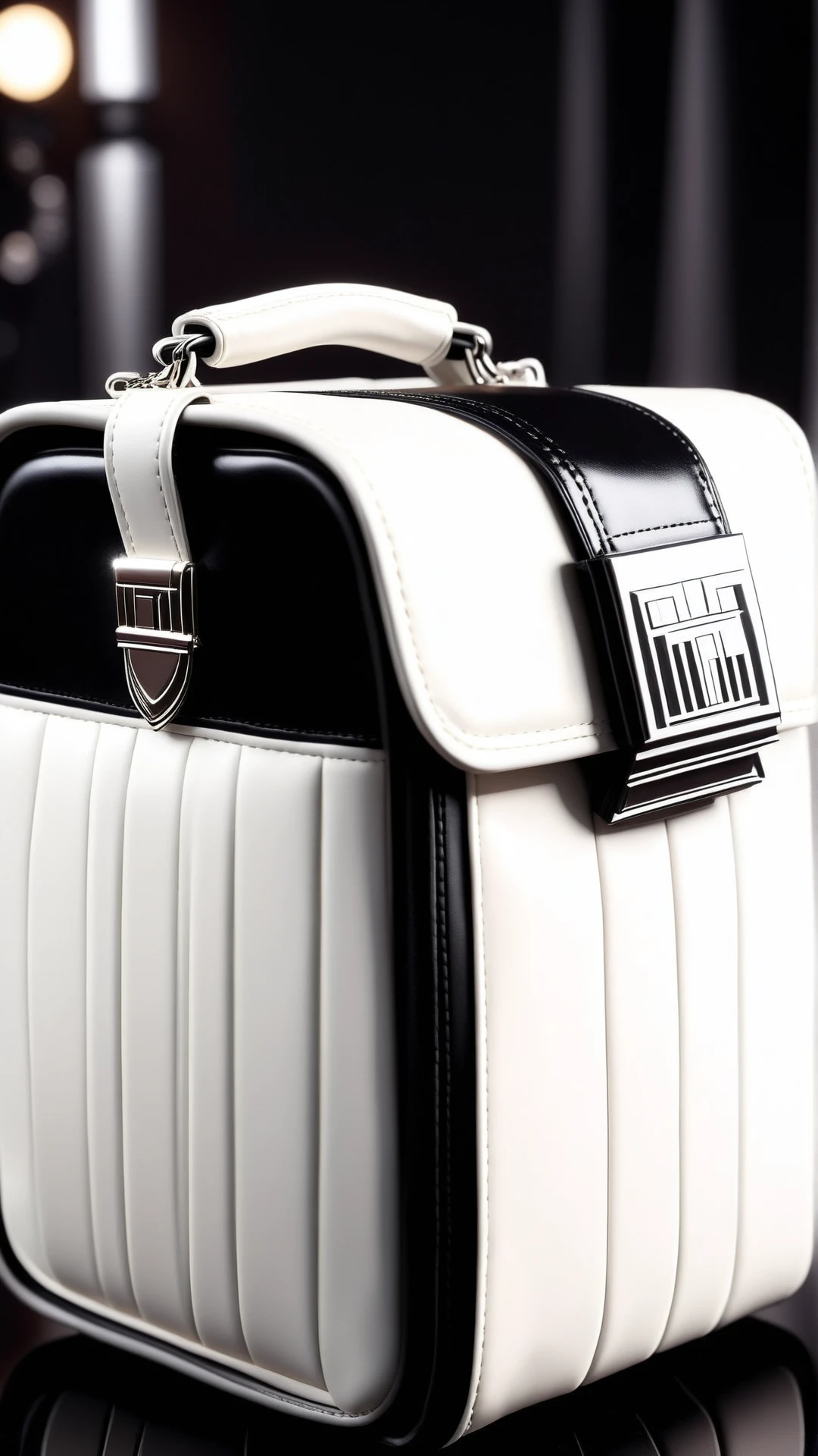 <lora:GalacticEmpireStyleXL:1>GalacticEmpireStyle handbag, white (star wars empire style:0.7), 24mm, (analog, cinematic, film grain:1.3), Bokeh DOF, (Masterpiece:1.3) (best quality:1.2) (high quality:1.1)