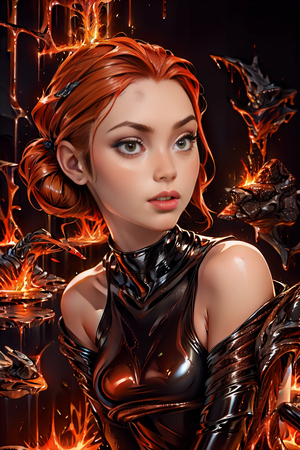 <lora:LavaWorld:1> (LavaWorld:1.1) 1woman (sexy latex dress:1.1) running (portrait:1.3) <lora:more_details:0.6> details