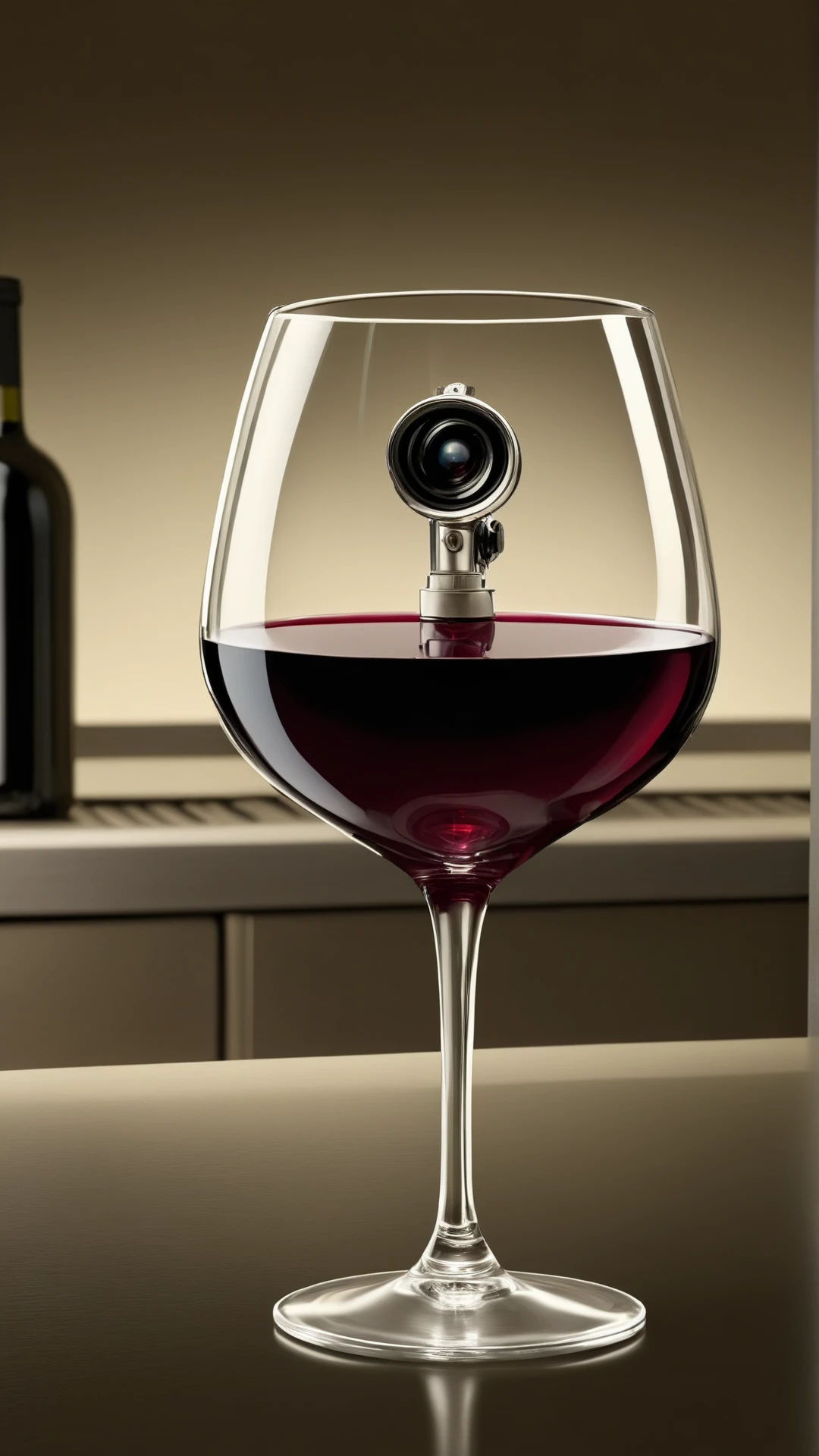 Cinematic photo of <lora:SpyWorld50sXL:1> SpyWorld50sXL wine glass
