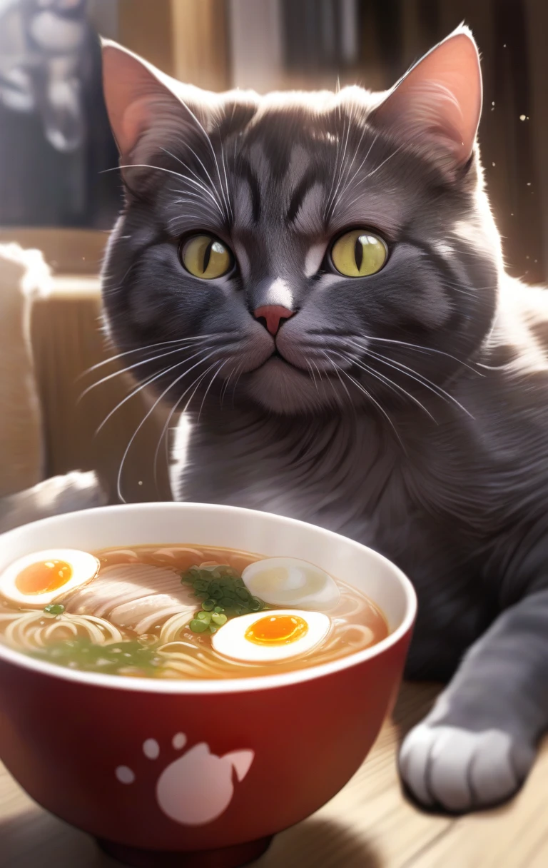 <lora:spacecat xl:0.8>
cat,eat ramen,