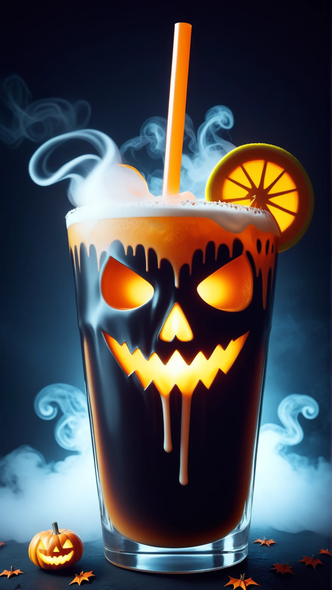 <lora:HalloweenGlowStyleXL:1>HalloweenGlowStyle drink, horror \(theme\), dark, atmospheric, night, glow, (Masterpiece:1.3) (best quality:1.2) (high quality:1.1)