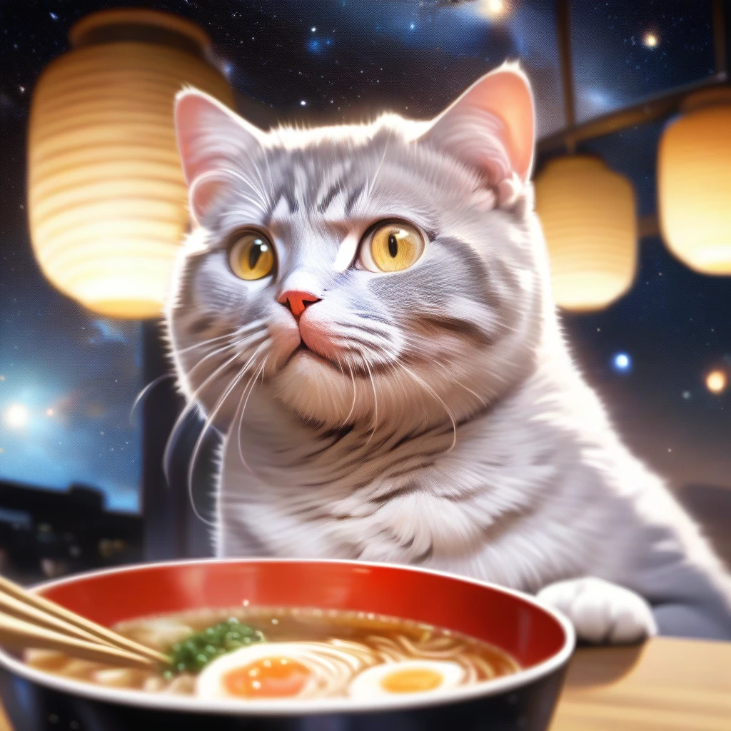 <lora:spacecat xl:0.8>
spacecat,eat ramen,