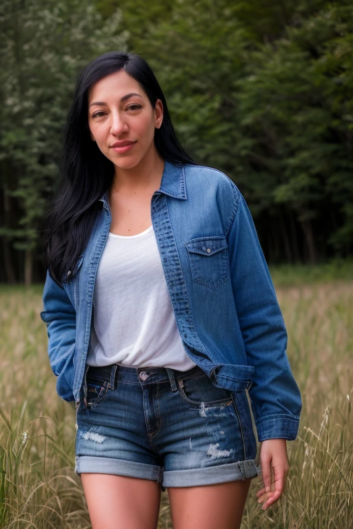 DEN_hannaorio_SG,
walking through a tallgrass meadow wearing Jean shorts and plaid shirt, meadow, wild, overgrown, walking,,
bokeh, f1.4, 40mm, photorealistic, raw, 8k, textured skin, skin pores, intricate details  <lora:epi_noiseoffset2:1>, epiCRealism <lora:ClothingAdjuster3:-1.3>