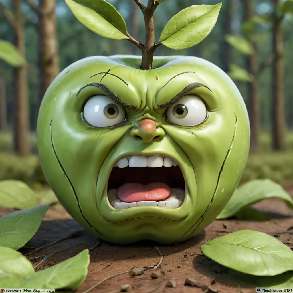 <lora:SDXL_Surprise_Apple-000007:0.7>
(surprise apple), best quality,  high quality, highres, masterpiece,outdoors, tree,leaf, angry,