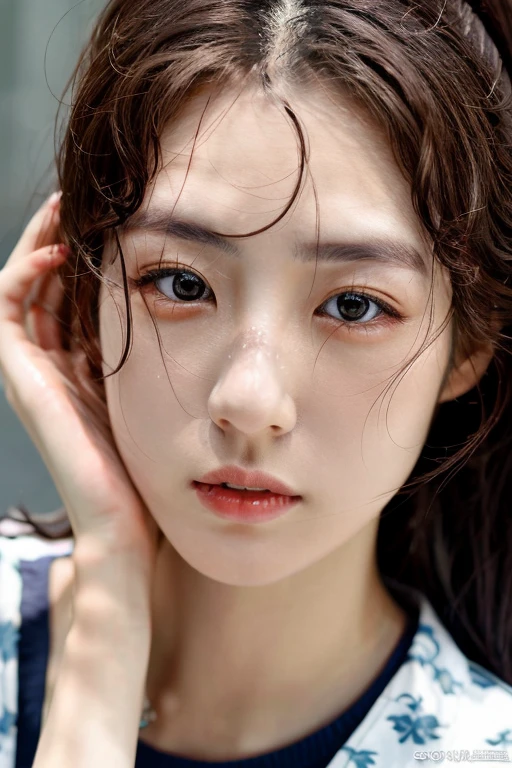 (realistic), (hyperrealism),best quality, masterpiece, ultra high res, (photorealistic:1.4),1girl, pale skin, skinny, <lora:add_detail:0.6>, sunlight, close up face, looking at viewer, <lora:Park_Ki_Ryang:0.8>