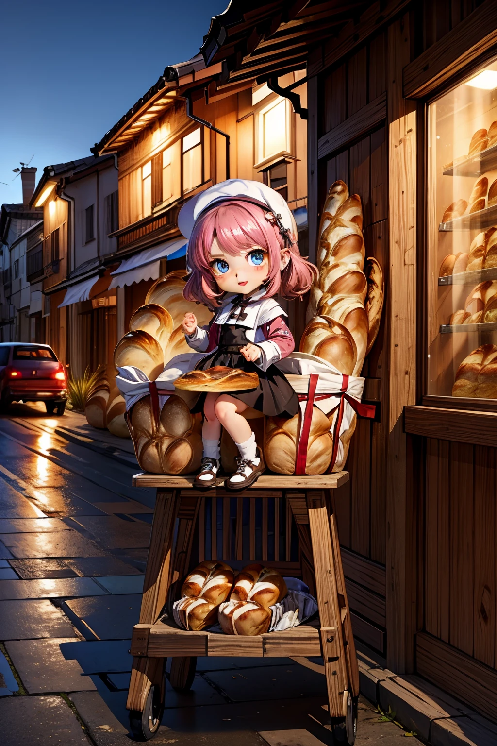 <lora:BreadWorld:1.0> ( BreadWorld:1.1) (1girl chibi )