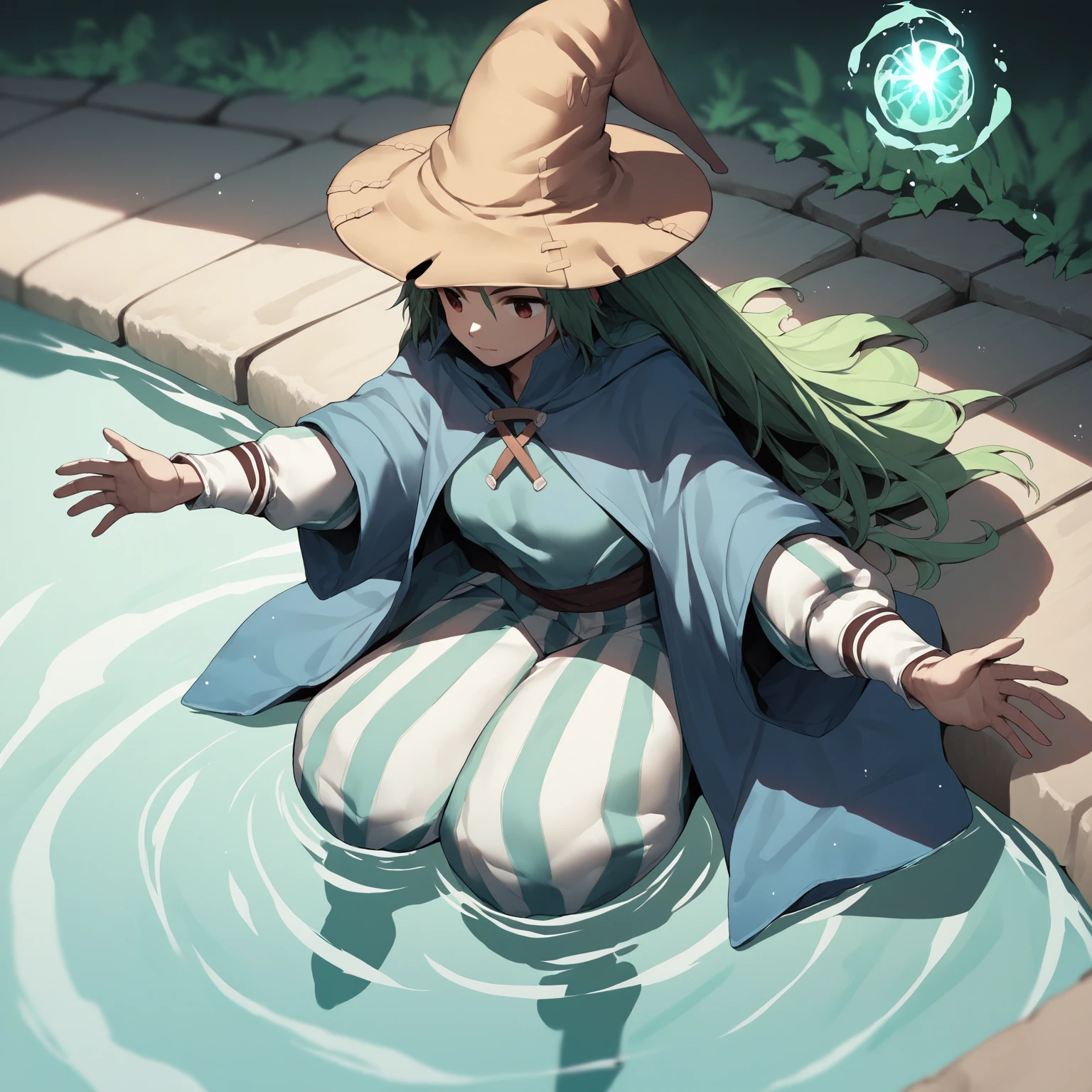 NSFW, (masterpiece, top quality, best quality, highly detailed:1.6), anatomically correct,(witch:2.5),(in the forest:2), (standing:2.9),(leaning forward, hands between legs:2), (Touching crotch, holding crotch:3), (rubbing knees together, pee running down legs:2.5), (((clutching crotch))), (full body), wide shot, long shot, strong facial expression, (sharp eye:1.2), (scowl:1.1), (embarrassed,blush:1.3), (steam:2.9), (Wet:1.1), (sweat:1.1), (trembling:2.3), (open mouth, wavy mouth:1.4),(drooling:0.3),(tears:3), (half open eyes:3.9), (one eye closed, Wink:2.1), (feeling weak:1.5), (bravery crying, sobbing:1.5), (shoot from front, looking at viewer:1.2), colorful, ((indoor)), (Ponytail, very long hair, Dark brown hair, Extra long hair:1.5), (Round Glasses:2.6),(high-heels:1.5), (woman trembling with climaxnation, piss, peeingf, A lot of pee, large breasts, (((pee )), (pee puddle), pee stain, peeing, blush, embarrassed, Are crying, Yellow pee, ((leaking pee)), Shaking one's shoulders, Breaking a sweat on forehead, Wetting self, puddle of pee, Pee at your feet, Pee spread on the floor, Pee stains, Dripping pee between my legs, Feet Wet from pee, Pee-covered feet, Pee at your feet, want to pee, about to pee, Full bladder, Pee-soaked high-heels, The limit of holding in pee, A big pee, Pleasant pee, a big puddle of urine at my feet,Non-stop peeing, Unstoppable peeing, panty Wet with pee,A plt feeling of urination after holding it in to the limit, Pee-soaked thighs,Pee-soaked hands, natural makeup,