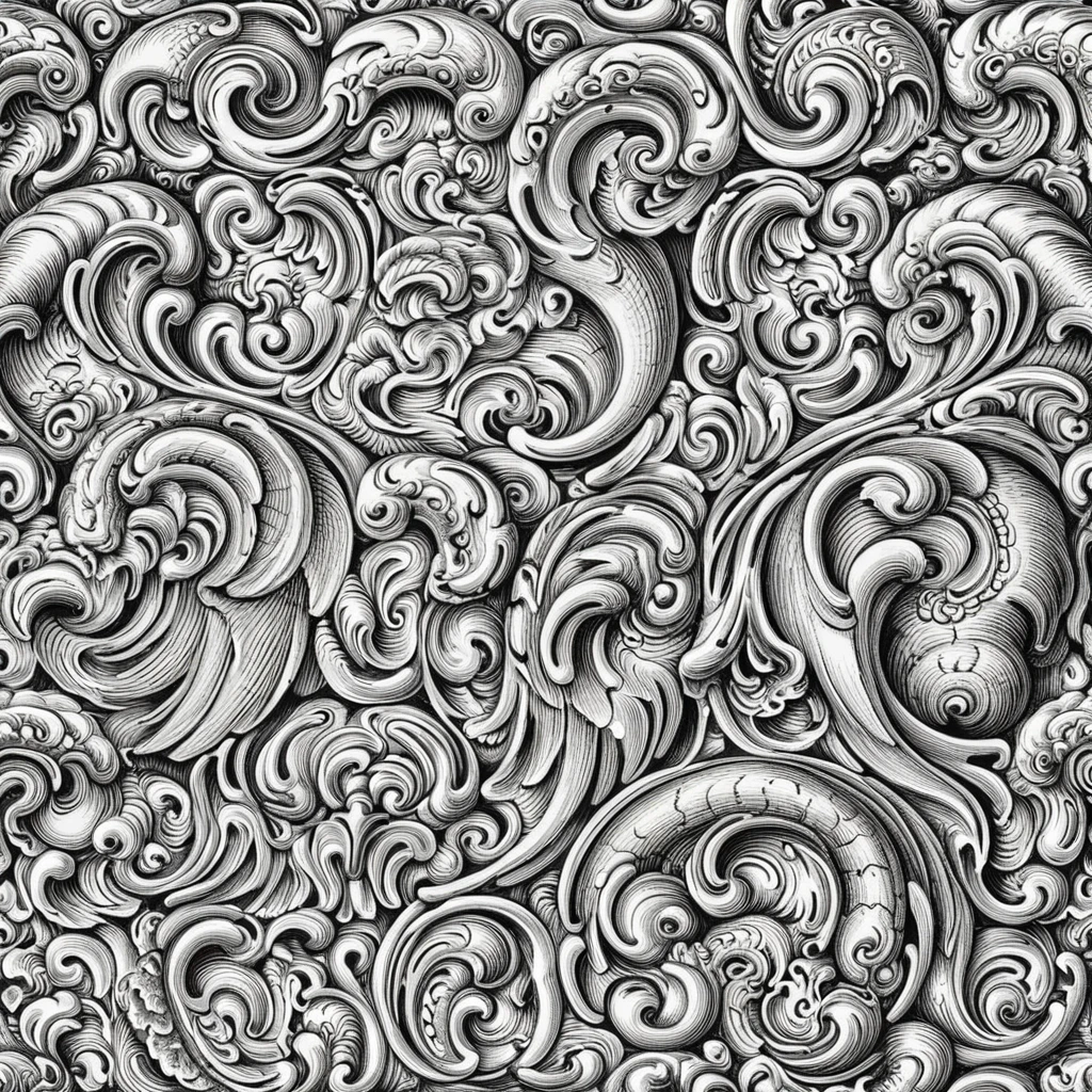 seamless pattern of Libellus Novus ornamental vignette animals, detailed, ultra sharp, masterpiece, high quality